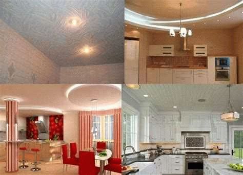 Какие потолочные покрытия могут быть использованы для отделки кухни